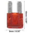 thumbnail image 4 of Unique Bargains 6pcs 10A 10Amp Car Mini Blade Fuses for Marine RV Camper Boat Truck Motorcycle SUV Replacement Fuses Red, 4 of 6