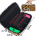thumbnail image 3 of Herdesigns Leopard Print Carry Case Compatible with Nintendo Switch 2, with 20 Game Card Slots, Cheetah Skin Pattern Portable Travel Carrying Case Pouch for Accessories & Games, 3 of 8