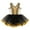 A Gold, variant on IEFIEL Kids Girls Halter Shiny Sequins Mesh Patchwork Dance Dress V Neck Bronzing Cloth Ballet Tutu Skirts Tank Leotard