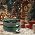 thumbnail image 4 of Christmas Decor Home Textile Storage Wreath Storage Container Christmas Wreath Storage Bag 2 Layer Storage Thickened Cloth Water Proof Material With Zipper Reinforced Handle Dusts Proof Red, 4 of 5