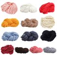 thumbnail image 1 of Giant Yarn Soft Wool Yarn Super Chunky Yarn Knit Yarn Extreme Arm Knitting Bulky Roving Yarn DIY for Finger Knitting Crocheting Felting Making Rugs Blanket, 1 of 9