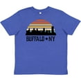 thumbnail image 3 of Inktastic Buffalo New York Skyline Retro Youth T-Shirt, 3 of 5