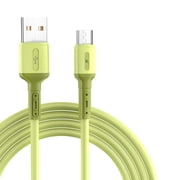 Charging Cable Mobile Phone 3A cable USB charging cable Output Charging Cord Phone USB Power Cable, Yellow, Replacement for Android, 1m