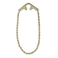 thumbnail image 2 of Foster Usa Tie Chain Rope Link Yellow Gold Tone Button Hole Attachment Mens Adult Male, 2 of 3