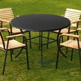 thumbnail image 5 of Polyester Round Table Cloth Table 27.5-33.5 Wipeable Table Cover Easy, 5 of 8