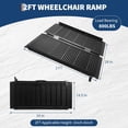 thumbnail image 4 of OUYAWEI Wheelchair Ramp with Handle 2FT Non-Slip Aluminum Folding 800 LBS Capacity Threshold Ramps for Home Doorways Black, 4 of 7