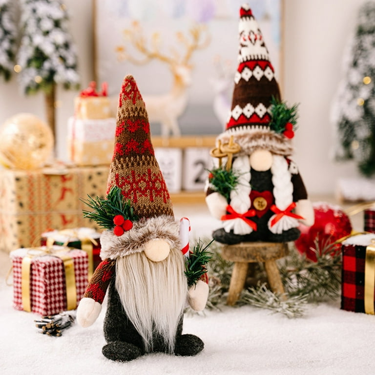 Uheoun Bulk Yarn Clearance Sale for Crocheting, Cute Gnome Doll Christmas  Doll Pendant Creative Christmas Tree Decoration