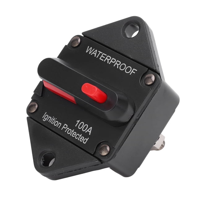 Circuit Breaker, Overload Protector Switch Waterproof Rated 32V Temperature Resistance For Car Boat Truck Bus RV ATV 100A