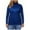 Blue, variant on ZKCCNUK Undershirts for Women Long Sleeve Solid Comfort Tee,Sizes S-3XL