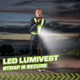 thumbnail image 2 of LED Reflective Safety Vest - High Visibility Reflective Vest - Unisex - Reflective Safety Harness for Night Outdoor Activities, Running, Cycling, Walking, 2 of 5