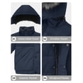 thumbnail image 4 of Wantdo Kid's Puffer Coat Windproof Winter Coat Waterproof Outerwear Parka Jacket Navy 6/7, 4 of 6