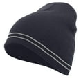 thumbnail image 2 of Pacific Headwear Basic Knit Beanie 601K Navy/White Os, 2 of 2