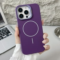Allytechgroup for iPhone 11 Case, Built-in Camera Lens Kickstand Support Wireless Charging Slim Bumper Shockproof Protective Magnetic Back Cover for iPhone 11, Darkpurple