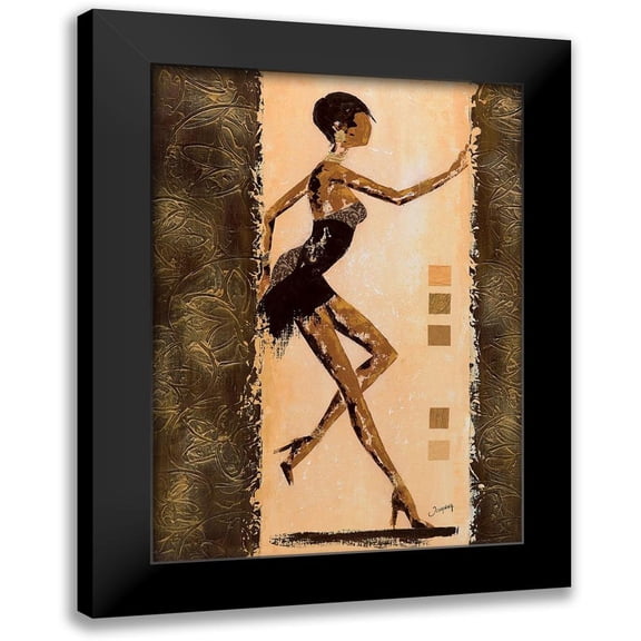 Johanna 11x14 Black Modern Framed Museum Art Print Titled - Audacieuse I