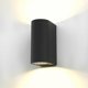 thumbnail image 1 of B.K.Licht Modern Black LED Outdoor/Indoor Wall Sconce, GU10 Wall Spotlight, 2 Spots with 400lm Each, Modern Lighting for Garden, Terrace, Garage, IP44, 1 of 5