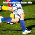 thumbnail image 5 of Shin Guards Kids，Non-Slip Calf Compression Sleeve with Honeycomb Pads, Football  Socks Featuring Collision Avoidance, Breathable Shin Pads for Kids and Adult Outdoor Sports, 5 of 7