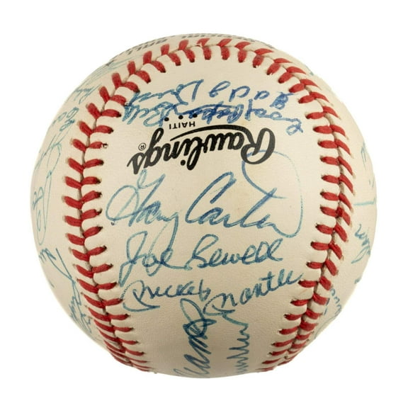 Beautiful Mickey Mantle Ted Williams Hall Of Fame Multi Signed Baseball JSA COA