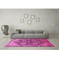 thumbnail image 3 of Ahgly Company Indoor Square Persian Pink Traditional Area Rugs, 7' Square, 3 of 4