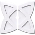 thumbnail image 1 of Ekena Millwork CMP14CM2-01000 14 in. OD x 1 in. ID Square Cosmo Architectural Grade PVC Contemporary Ceiling Medallion - 2 Piece, 1 of 1