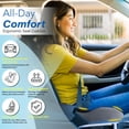 thumbnail image 5 of QUTOOL Car Seat Cushion for Driving, Memory Foam Driver Seat Cushion with Coccyx Cutout, Height-Boosting Car Seat Pad for Long Drivers, Car, Truck, SUV & Office Chair, Black, 5 of 10