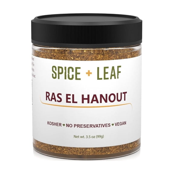 SPICE   LEAF Ras El Hanout Seasoning Blend, Vegan and Kosher Kitchen Spices, 3.5 oz
