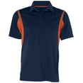 thumbnail image 2 of Holloway Sportswear 2XL Integrate Polo Navy/Orange 222547, 2 of 6
