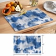 thumbnail image 6 of Gradient Blue Placemats Set of 4 Modern Abstract Blue Grey Ombre Mottled Stripes Heat Insulation Washable Place Mats, Non-Slip Table Mats for Dining Table Party Kitchen Decor,13x19 Inch, 6 of 9
