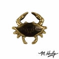 thumbnail image 1 of Michael Healy Designs MHR38 Blue Crab Doorbell Ringer, Brass, 1 of 1