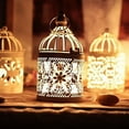 thumbnail image 4 of Grandest Birch Antique Moroccan Style Lantern Hollow Candle Holder Stand Wedding Romantic Decor Flower Hollow Hanging Decoration M, 4 of 8