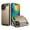 Gold, variant on TECH CIRCLE for iPhone 15 Pro Max 2-Card Holder Wallet Case, Shockproof Rubber & PC Dual Layer Heavy Duty Anti-Scratch Bumper Hidden Pocket Sliding ID Slot Slim Cover for Women Men,Silver