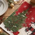 thumbnail image 6 of Smile Xmas Snowman Winter Christmas Placemats Set of 4, 12 x 18 Inch, Red, 6 of 8