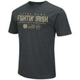 thumbnail image 2 of Men's Colosseum Heathered Black Notre Dame Fighting Irish OHT Military Appreciation Flag 2.0 T-Shirt, 2 of 4