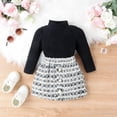 thumbnail image 2 of ZRBYWB Toddler Girl Outfits Winter Long Sleeve Ribbed Tops Plaid Skirt 2 Piece Outfits Clothes Set Fashion, 2 of 7