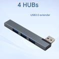thumbnail image 5 of Aluminum 4 Port Multiple USB Splitter USB 90 Degree Connector Space Saving Extender for Laptop PC Consoles, 5 of 10