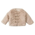 thumbnail image 2 of Hicidod Baby Girls Fleece Jacket Girls Winter Soft Coat Tops Cute Warm Jacket Overcoat Thick Warm Outwear Furry Jackets, 2 of 7