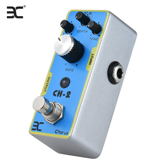 eno ENO EX TC-51 CH-2 Compact Chorus Pedal with True Bypass, Adjustable Tone & Depth, Metal Shell, Portable Design, Includes Storage Pouch