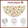 thumbnail image 3 of Fotbe Bee and Flowers Pattern Christmas Tree Skirt, Tree Skirts Plush Christmas Decorations, Christmas Tree Skirts Xmas Decorations Holiday Party Decor-48", 3 of 6