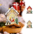 thumbnail image 1 of Xihbxyly La Mejor Oferta Manuscritos de Madera, Navidad, Madera, Casita, Cabaña, Adorno, Navideñas Decorativas, 1 of 6