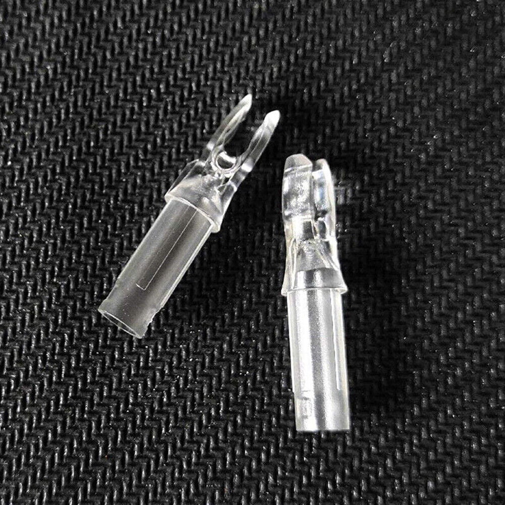 50pcs Archery Arrow Nocks S L Pin Plastic Tails Needle Adapter Arrow Shaft DIY E