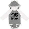 thumbnail image 3 of Inktastic I'm Two Awesome for Words 2nd birthday Boys or Girls Long Sleeve Baby Bodysuit, 3 of 5