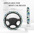 thumbnail image 5 of Daiia Game All Day Steering Wheel Cover Auto Steering Wheel Covers Breathable Anti-Slip Steering Wheels Car Interior Decor Accessories for Men Women Universal 15 Inch, 5 of 8