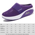 thumbnail image 2 of Zapatillas deportivas de malla con amortiguación de aire para mujer (Morado 42), 2 of 7