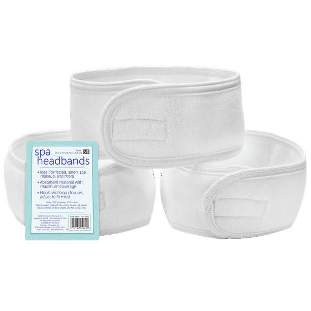 Schroeder & Tremayne Spa Facial Headband 3pk