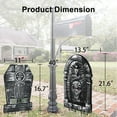 thumbnail image 3 of Halloween Foam RIP Graveyard Tombstones, 7Pack(3 x L-Size + 4 x XL-Size) Foam Tombstone for Halloween Party Outdoor Decorations, 3 of 7