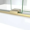 thumbnail image 4 of DreamLine SDVH54W760VXX05 Sapphire-V 50 - 54" W x 76" H Bypass Shower Door in Brushed Gold and Clear Glass, 4 of 5