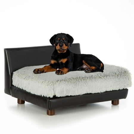 Club Nine Pets Roma Orthopedic Dog Bed, Small, Grey