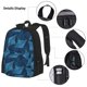 thumbnail image 3 of Disketp Stingray Mochila Estampada de Gran Capacidad con Lonchera y Estuche, Set de 3 Piezas para Estudiantes, 3 of 7