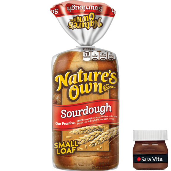 Nature's Own Sourdough, Half Loaf, Sliced Sourdough Sandwich Bread, 12 oz Loaf