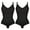 Black/Black 2pk, variant on MANIFIQUE 2 Packs Plus Size Shapewear Bodysuit for Women Tummy Control Body Shaper Snatched Waist Body Suit
