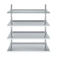thumbnail image 5 of AmGood 16 in. x 60 in. Four-Tier Metal Wall Mount Shelf | Staunless Steel Shelving for Commercial Kitchen, Closet, Garage, Pantry, etc, 5 of 8